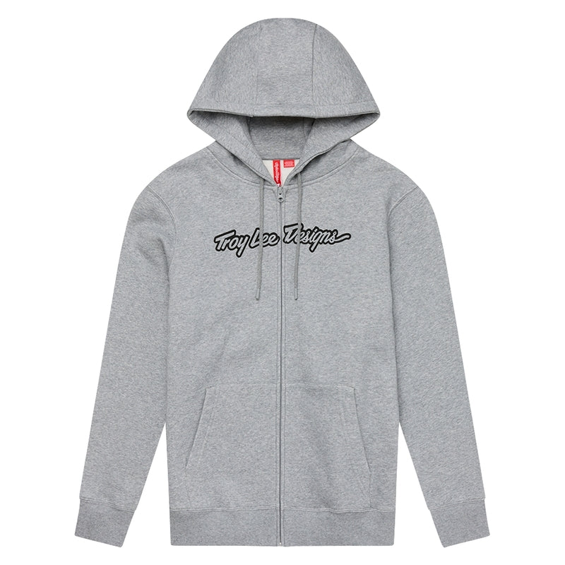 Zip Up Signature Hoodie Grijs S