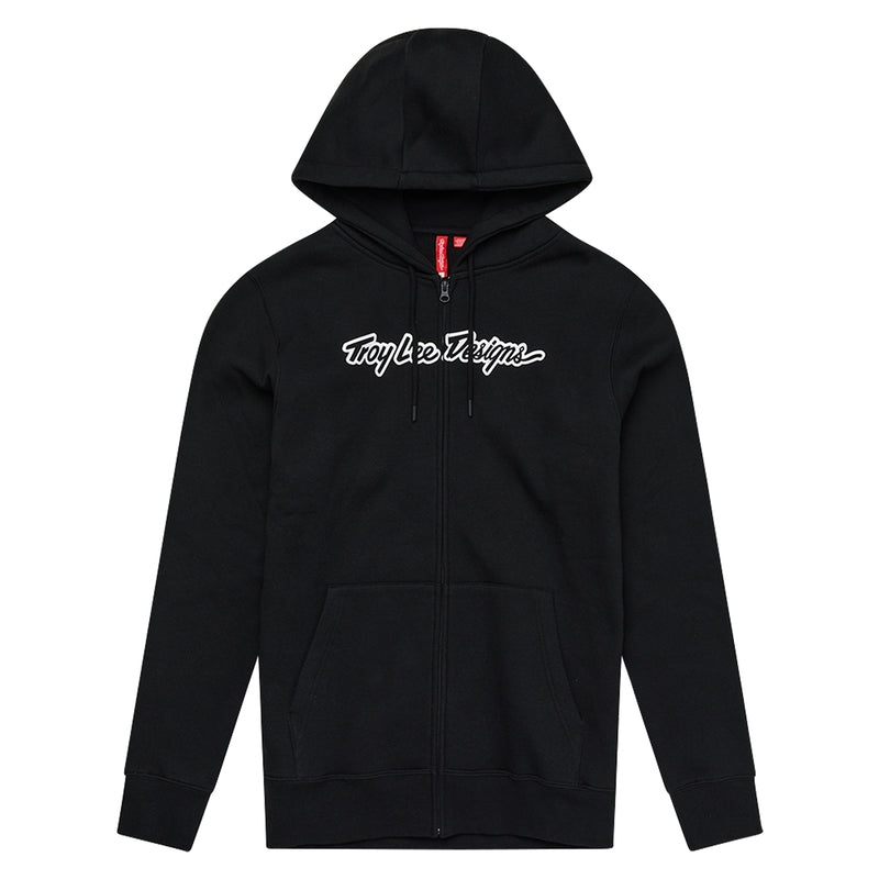 Zip Up Signature Hoodie Zwart XXL