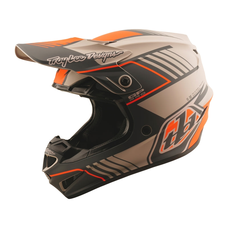 GP Pro Segment Helm Grijs & Grijs & Kastanjebruin & Oranje XL