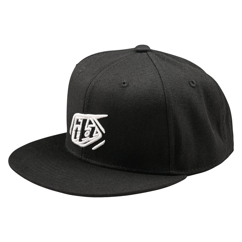 Flat Bill Snapback Badge Pet Zwart One size volwassene