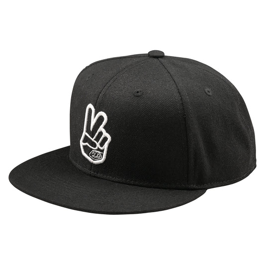 Flat Bill Snapback Peace Pet Groen & Zwart & Zwart One size volwassene