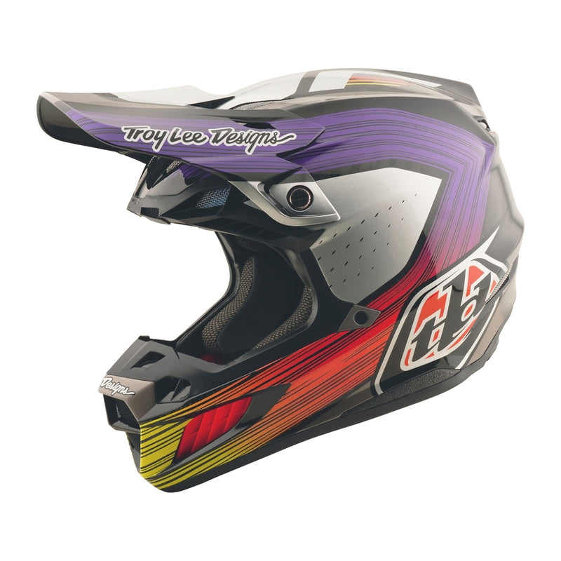 SE5 Carbon Stripes Helm Paars & Zwart & Zwart XL
