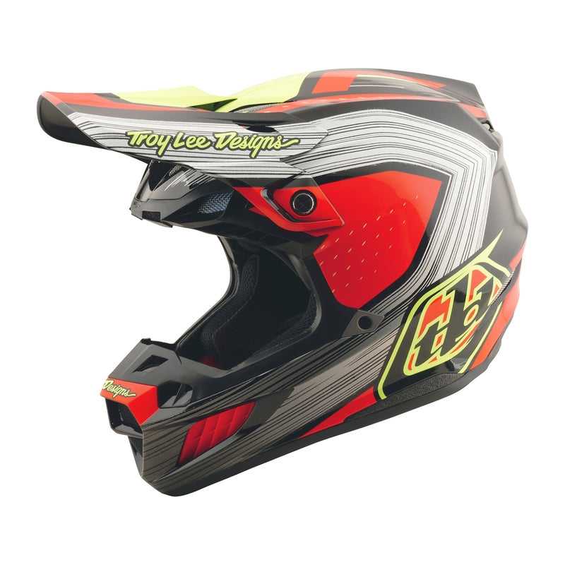 SE5 Composite Stripes Helm Rood & Zwart & Zwart XS