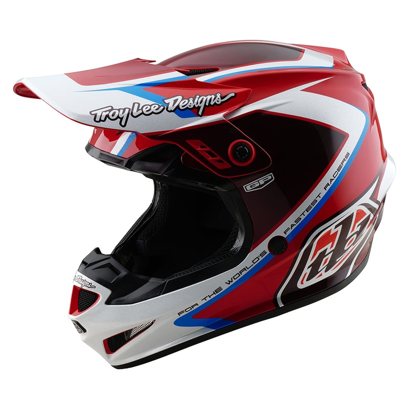 GP Shutter Kindermaat helm Rood & Rood & Wit YL