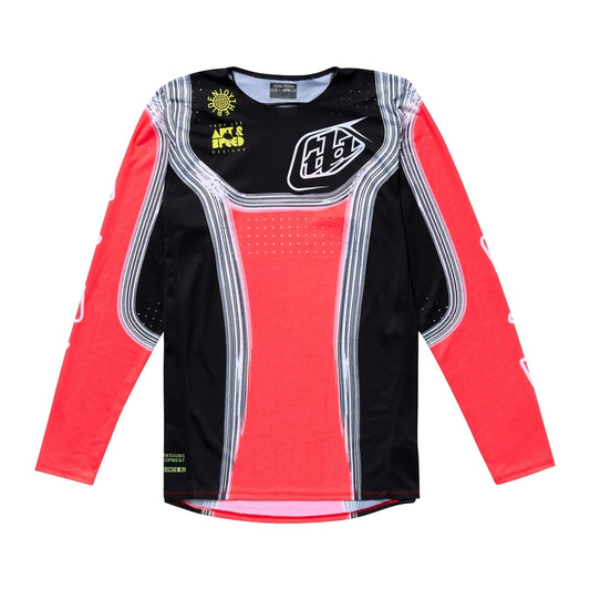 SE PRO Stripes Kindermaat jersey Multi & Zwart & Rood YL