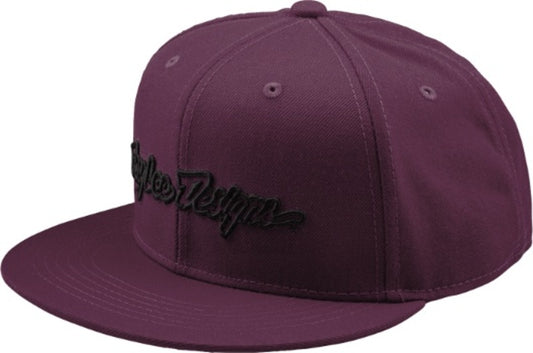Flat Bill Snapback Signature Bordeaux & Paars One size volwassene