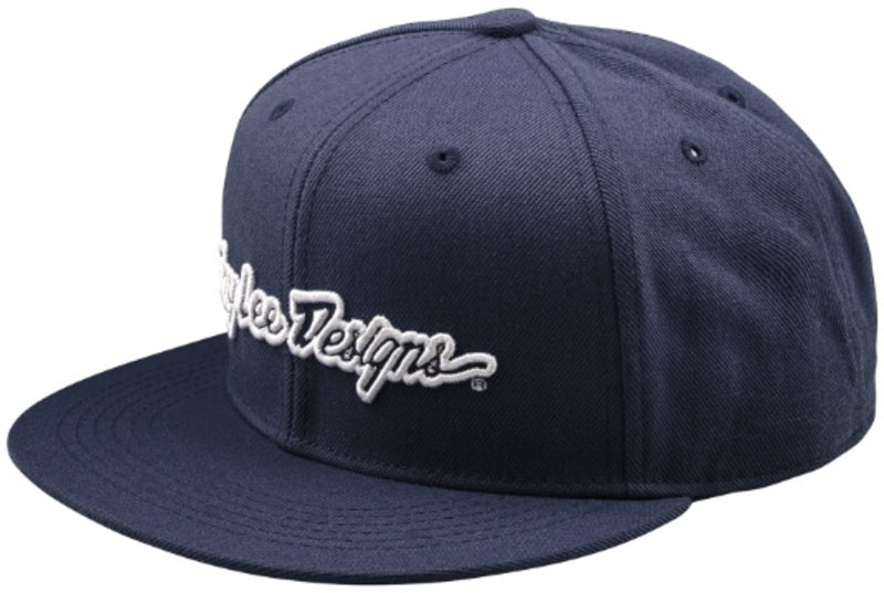 Flat Bill Snapback Signature Blauw & Navy One size volwassene