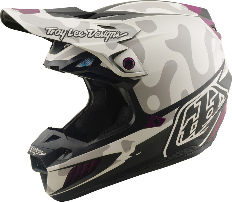 SE5 Composite Mips Helmet Camo & Grijs & Paars & Licht grijs M