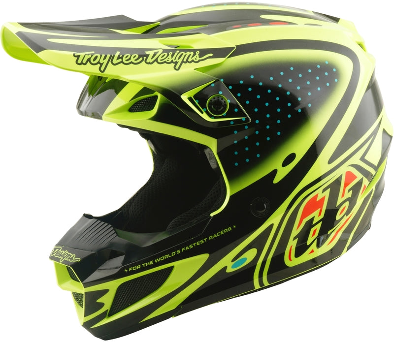 Troy Lee Designs SE5 Polycarbonate Mips Helm The Line Flo Yellow