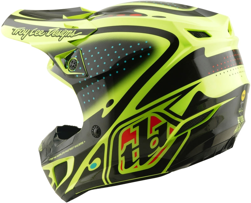 Troy Lee Designs SE5 Polycarbonate Mips Helm The Line Flo Yellow