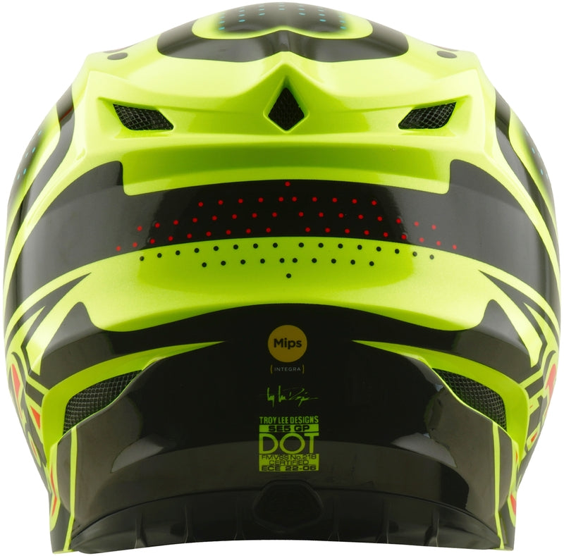 Troy Lee Designs SE5 Polycarbonate Mips Helm The Line Flo Yellow