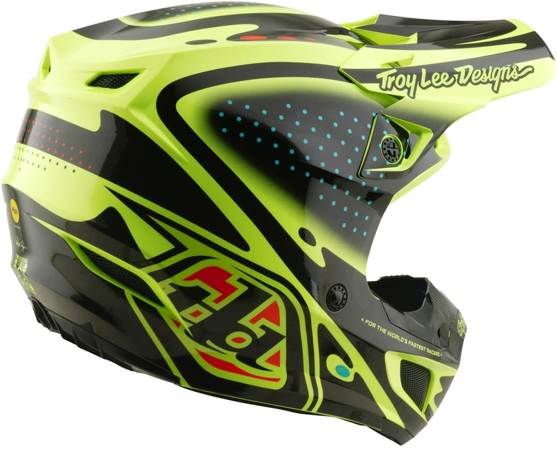 Troy Lee Designs SE5 Polycarbonate Mips Helm The Line Flo Yellow