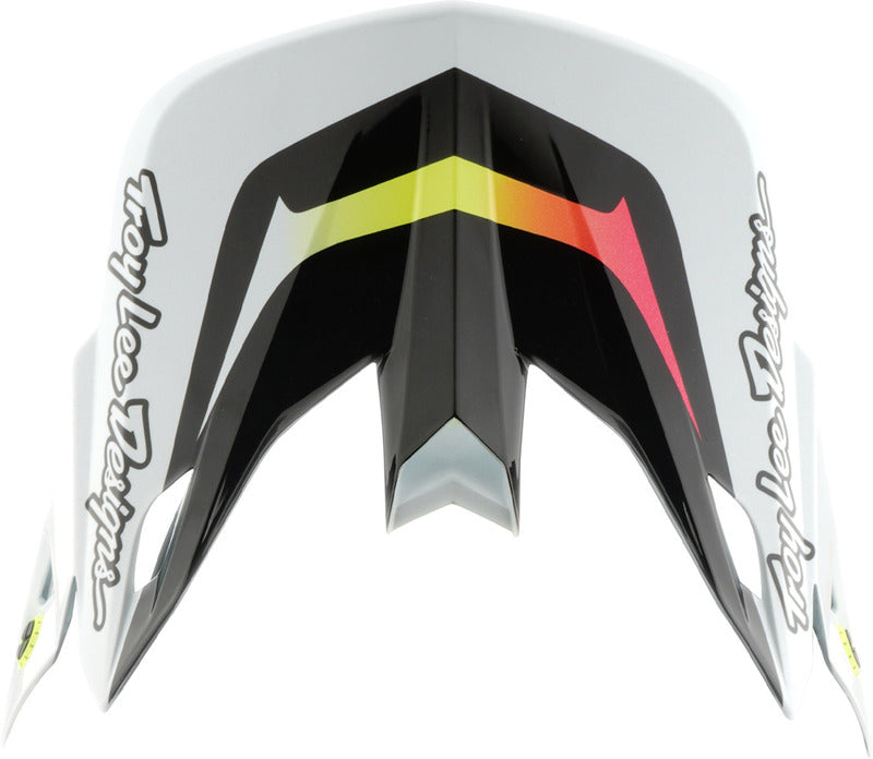 Troy Lee Designs SE5 Carbon Vizier Lined Up White