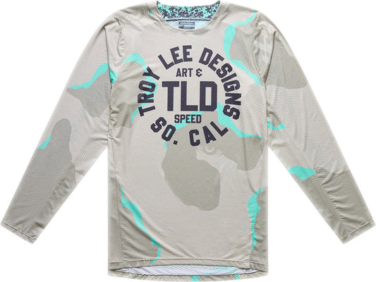 GP Pro Air Jersey Blauw & Camo & Licht grijs M