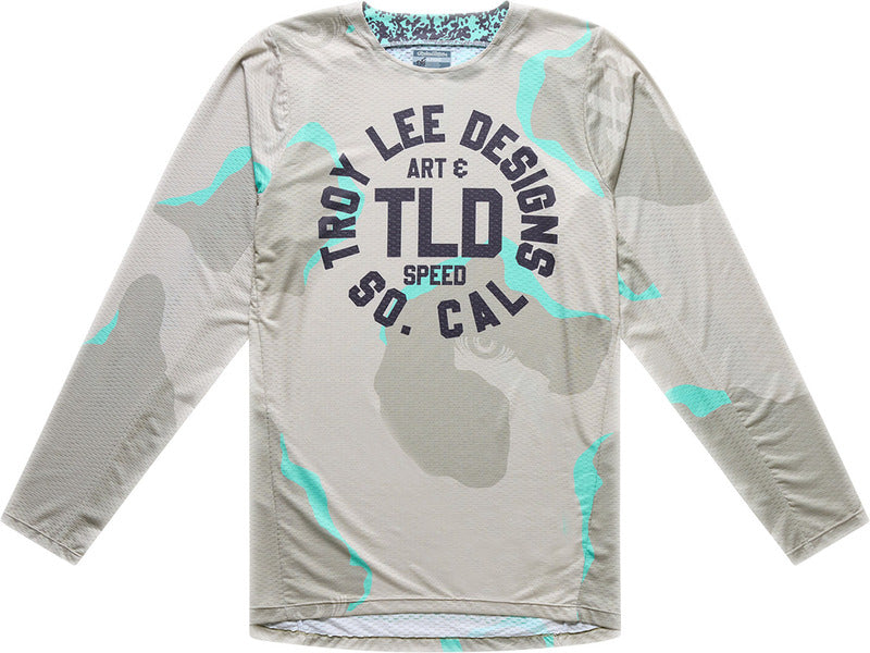 GP Pro Air Jersey Blauw & Camo & Licht grijs L