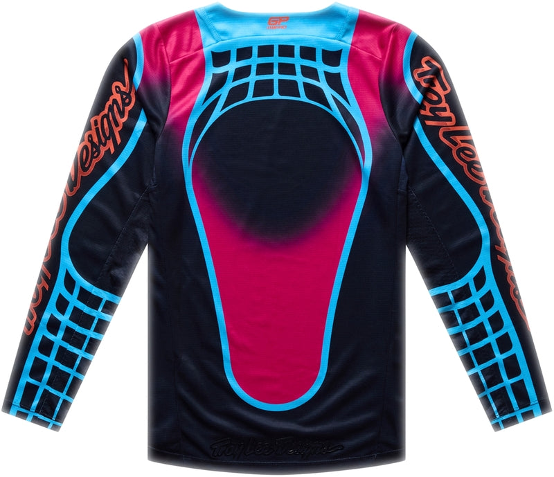 Troy Lee Designs GP Pro Kindermaat jersey Framework Black/Cyan