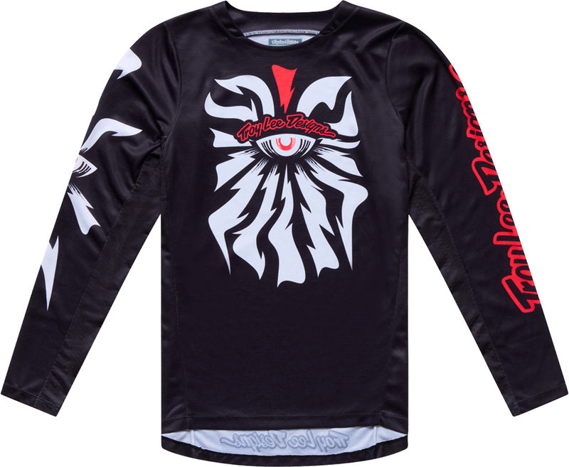 Troy Lee Designs GP Pro Youth Kindermaat jersey Cyclops Zwart/Neon rood