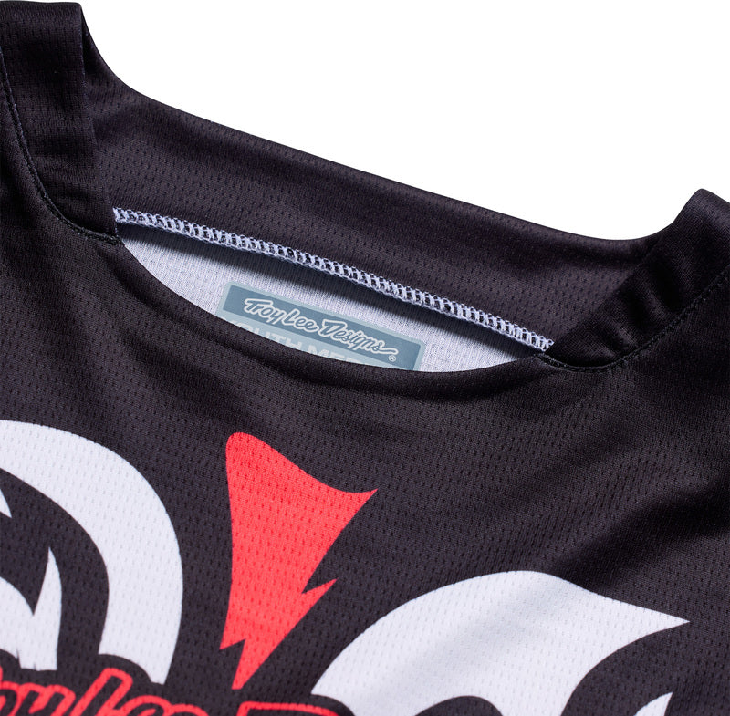 Troy Lee Designs GP Pro Youth Kindermaat jersey Cyclops Zwart/Neon rood