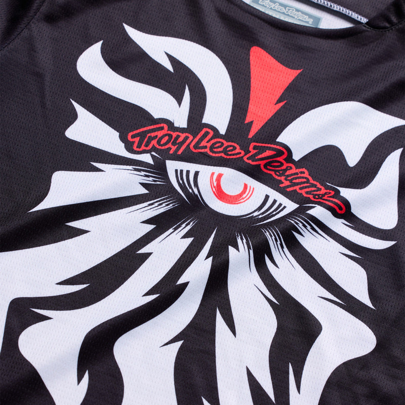 Troy Lee Designs GP Pro Youth Kindermaat jersey Cyclops Zwart/Neon rood