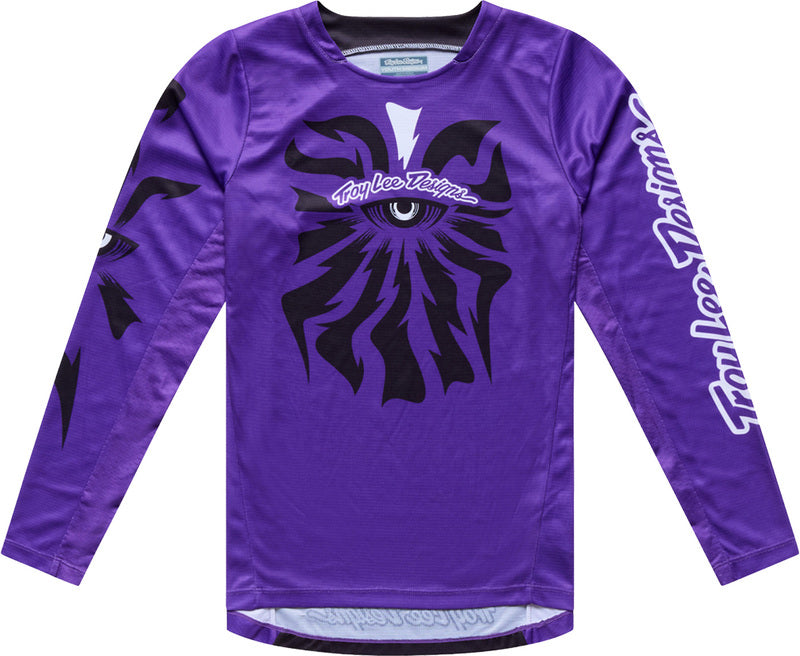 Troy Lee Designs GP Pro Youth Kindermaat jersey Cyclops Neon paars