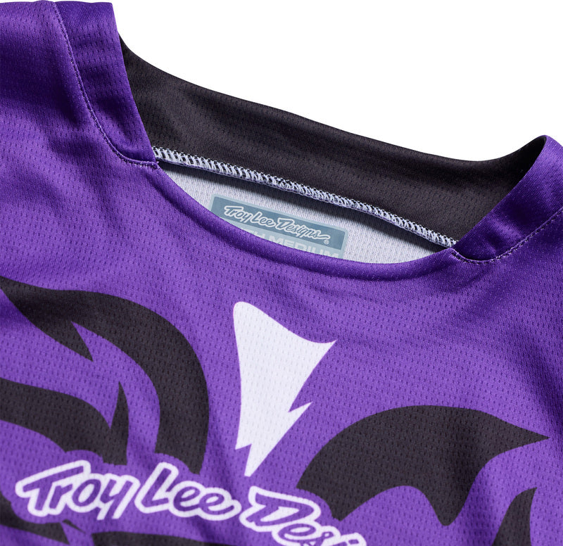 Troy Lee Designs GP Pro Youth Kindermaat jersey Cyclops Neon paars