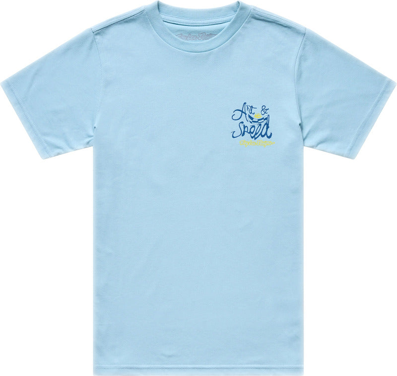 Troy Lee Designs Heritage Kindermaat T-Shirt Dawn Blue
