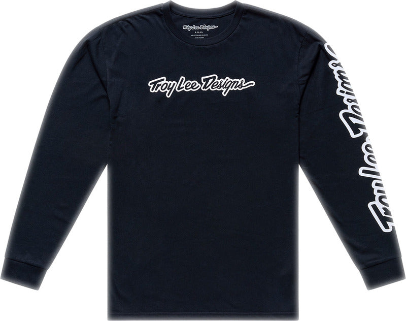 Long Sleeve Signature T-Shirt Zwart XXL