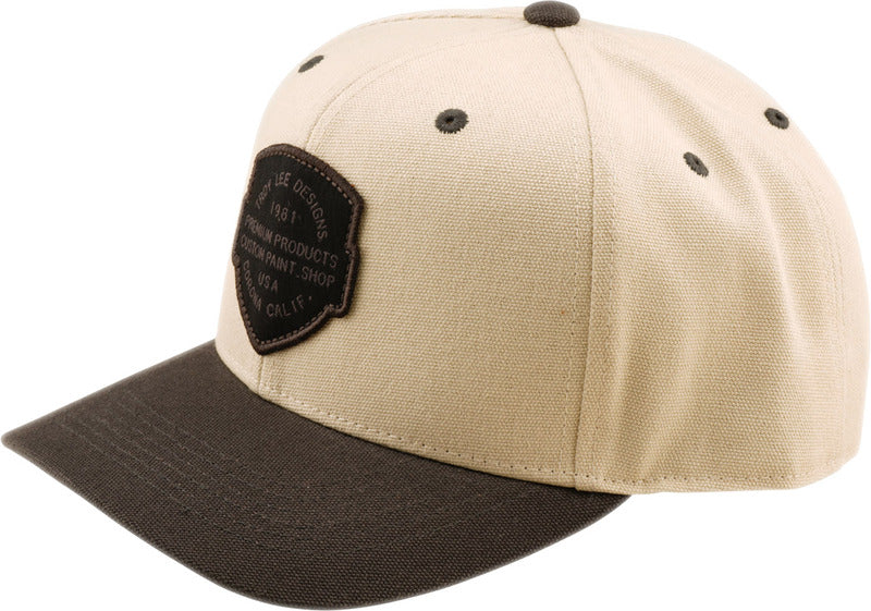 Curved Snapback Imprint Hat Beige & Licht grijs One size volwassene