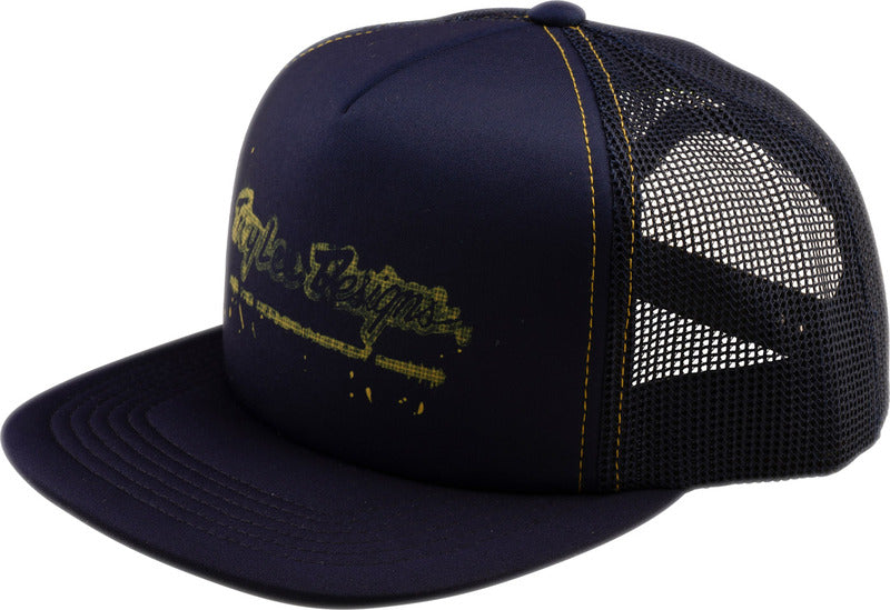 Trucker Snapback Hat Blauw & Navy One size volwassene