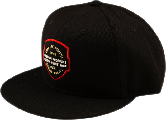 Flat Bill Snapback Imprint Hat Zwart One size volwassene
