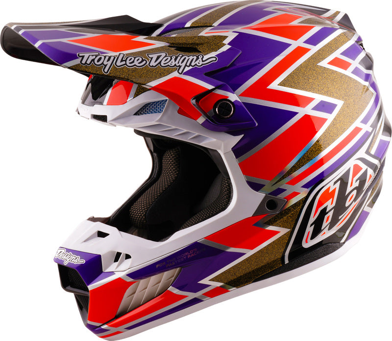 Troy Lee Designs SE5 Carbon Mips Helm Flush Paars