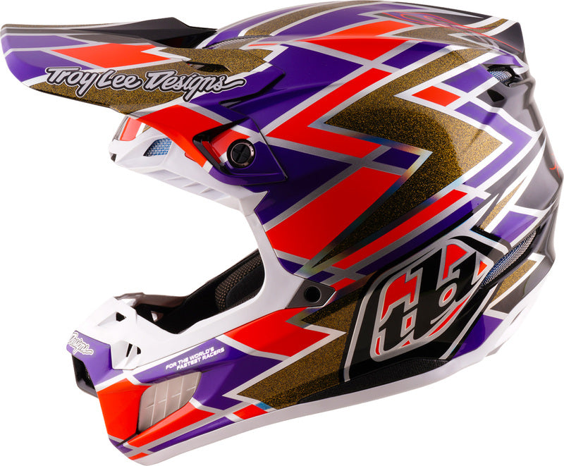 Troy Lee Designs SE5 Carbon Mips Helm Flush Paars