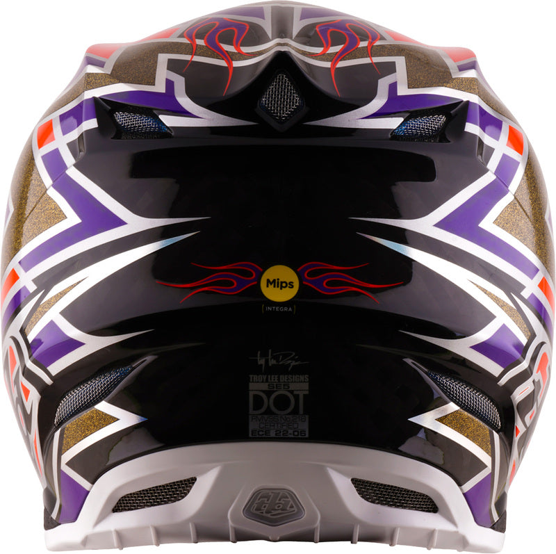 Troy Lee Designs SE5 Carbon Mips Helm Flush Paars