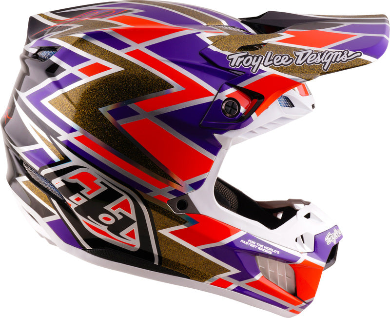 Troy Lee Designs SE5 Carbon Mips Helm Flush Paars
