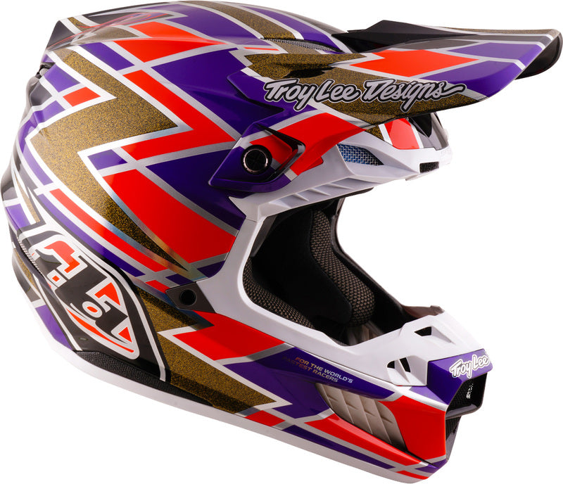 Troy Lee Designs SE5 Carbon Mips Helm Flush Paars