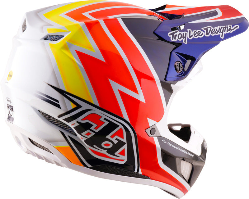 Troy Lee Designs SE5 Carbon Mips Helm Boltz Navy/Wit