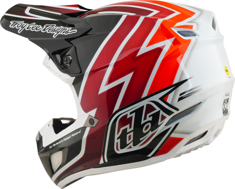 Troy Lee Designs SE5 Composite Mips Helm Boltz Zwart/Rood