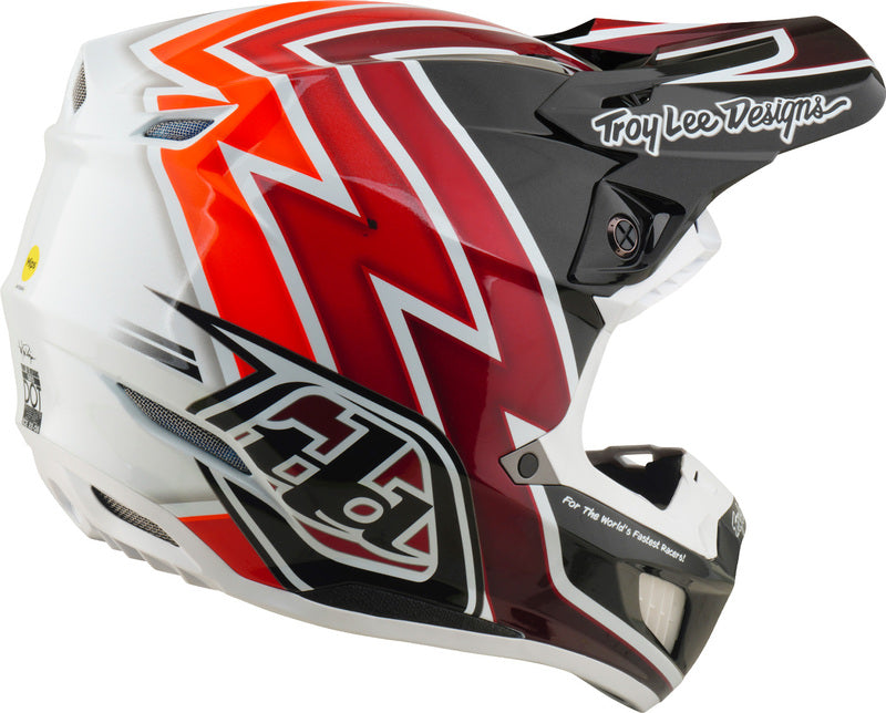 Troy Lee Designs SE5 Composite Mips Helm Boltz Zwart/Rood