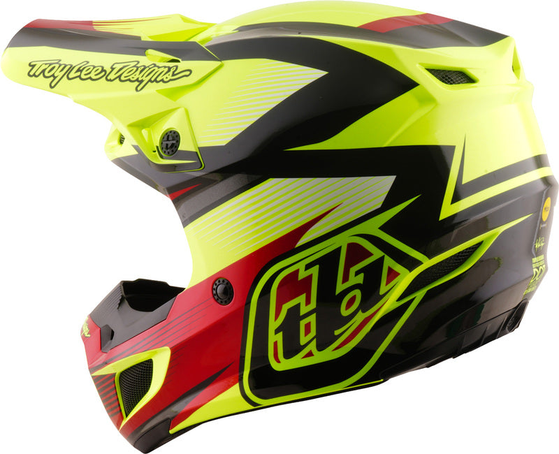 Troy Lee Designs SE5 Polycarbonate Mips Helm Ripper Neon geel