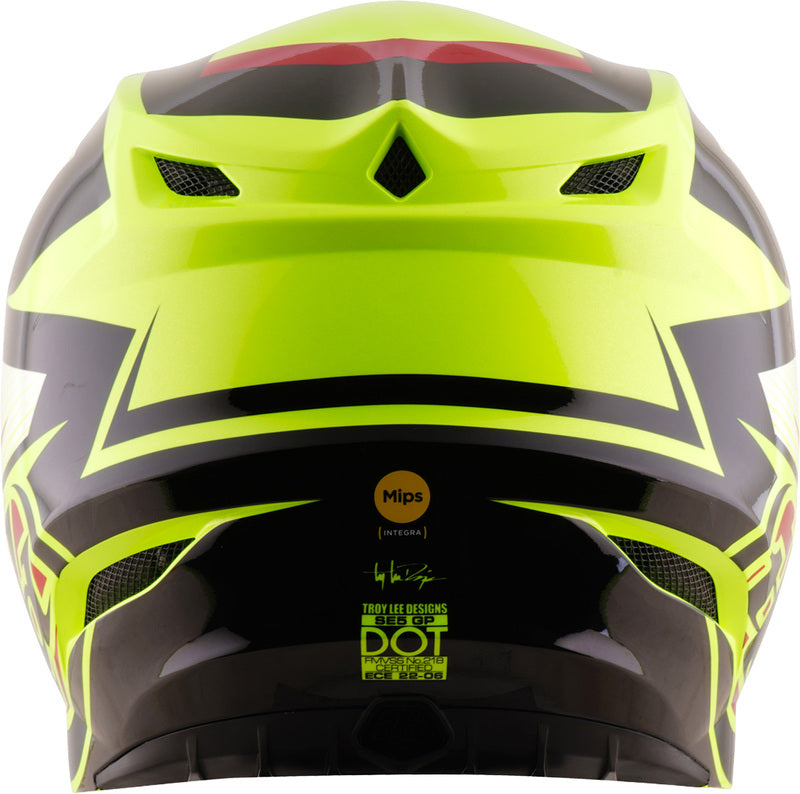 Troy Lee Designs SE5 Polycarbonate Mips Helm Ripper Neon geel
