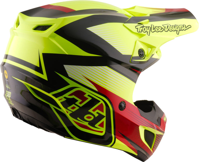 Troy Lee Designs SE5 Polycarbonate Mips Helm Ripper Neon geel