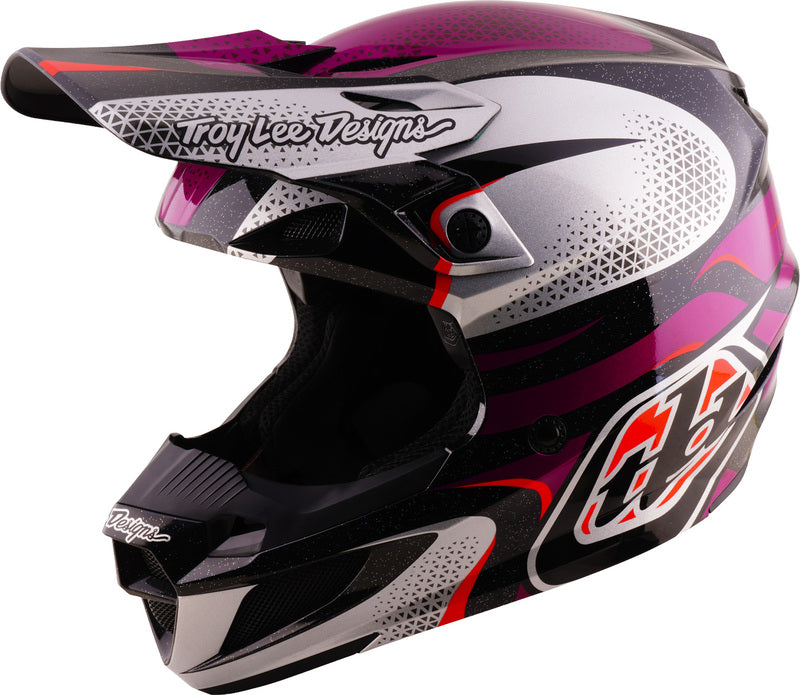 Troy Lee Designs SE5 Polycarbonate Mips Helm Aura Paars/Zwart