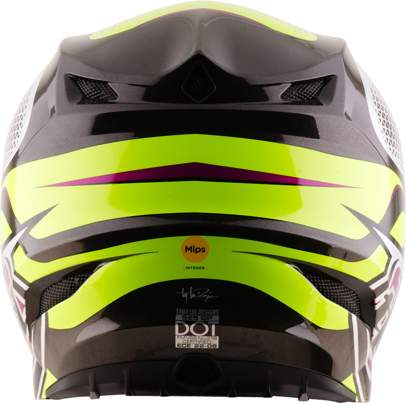Troy Lee Designs SE5 Polycarbonate Mips Helm Aura Geel/Zwart