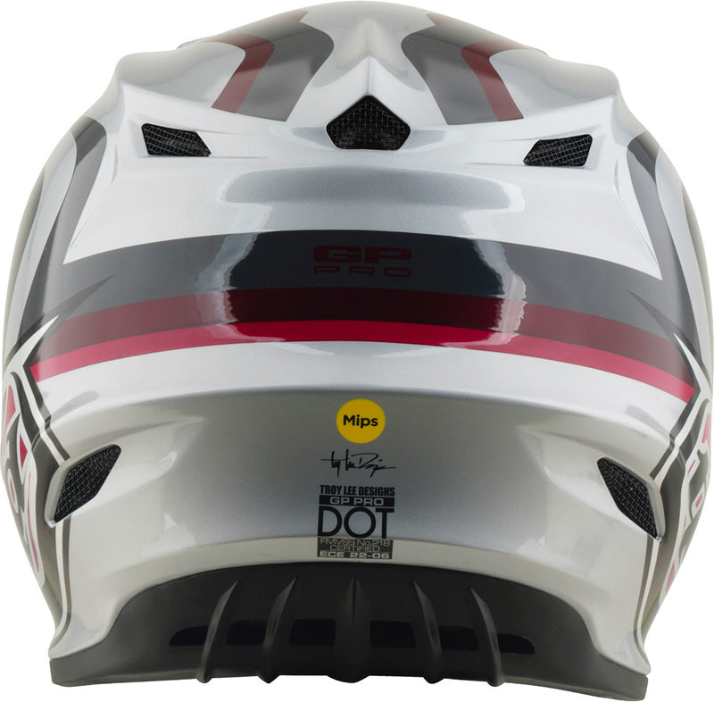 Troy Lee Designs GP Pro Mips Helm Slides Grijs