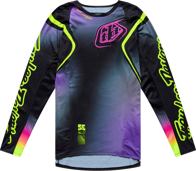 Troy Lee Designs SE Pro Jersey Wander Zwart/Neon paars