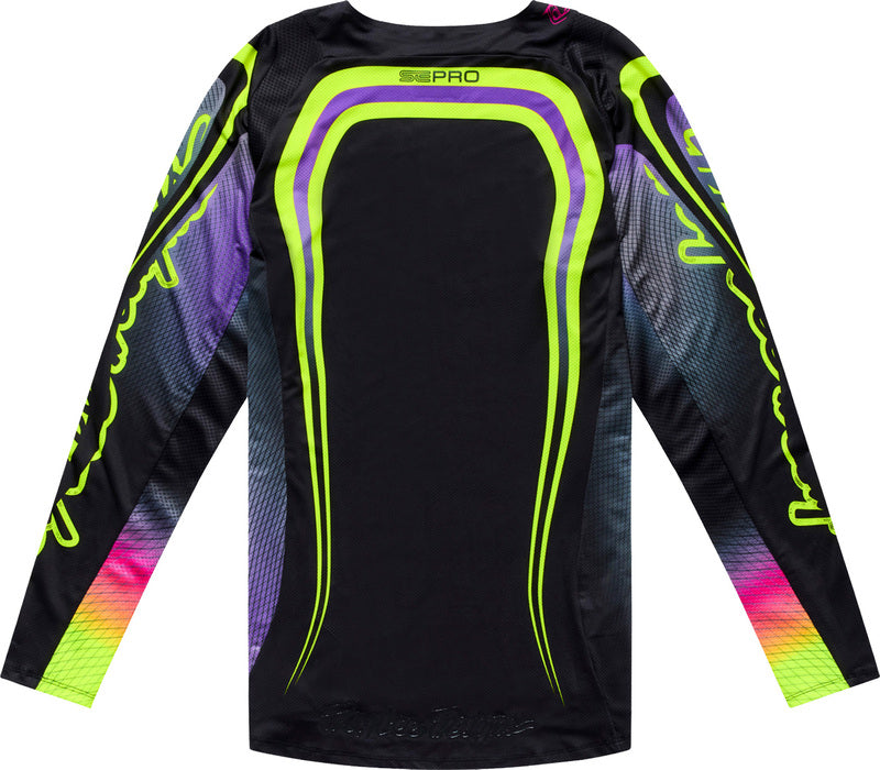 Troy Lee Designs SE Pro Jersey Wander Zwart/Neon paars