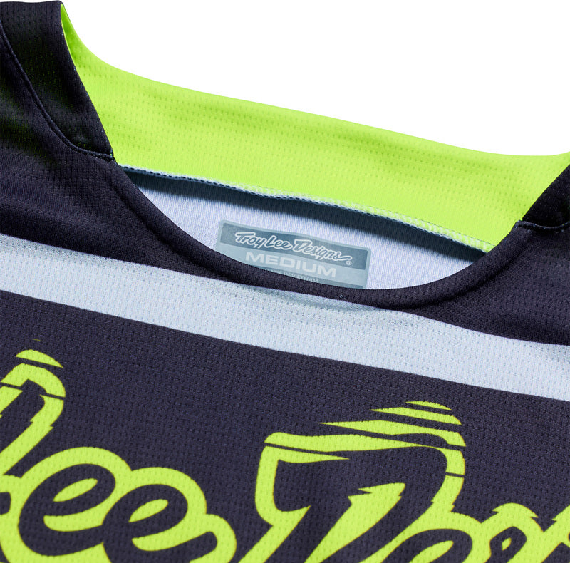 Troy Lee Designs GP Pro Jersey Stagger Gunmetal/Neo Geel