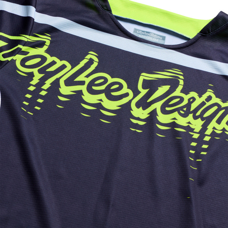 Troy Lee Designs GP Pro Jersey Stagger Gunmetal/Neo Geel