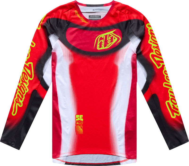 Troy Lee Designs SE Pro Youth Kindermaat jersey Illusion Rood/Zwart