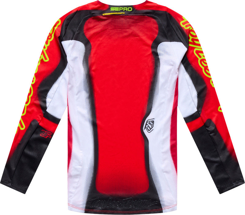 Troy Lee Designs SE Pro Youth Kindermaat jersey Illusion Rood/Zwart